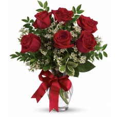 6 Red Roses
